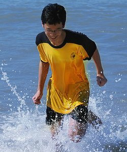 Swim shirt and shorts